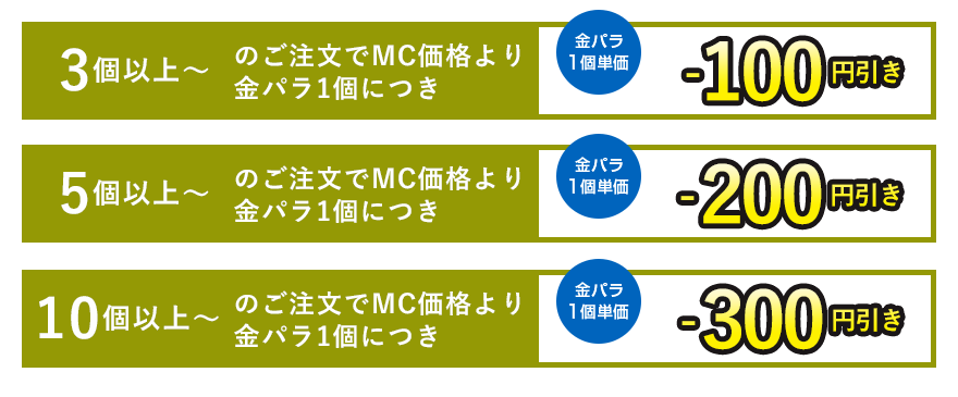金パラMC販売