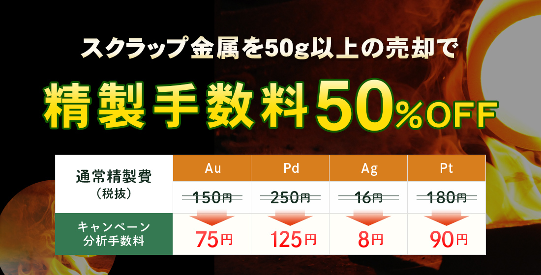 歯科スクラップ金属特典