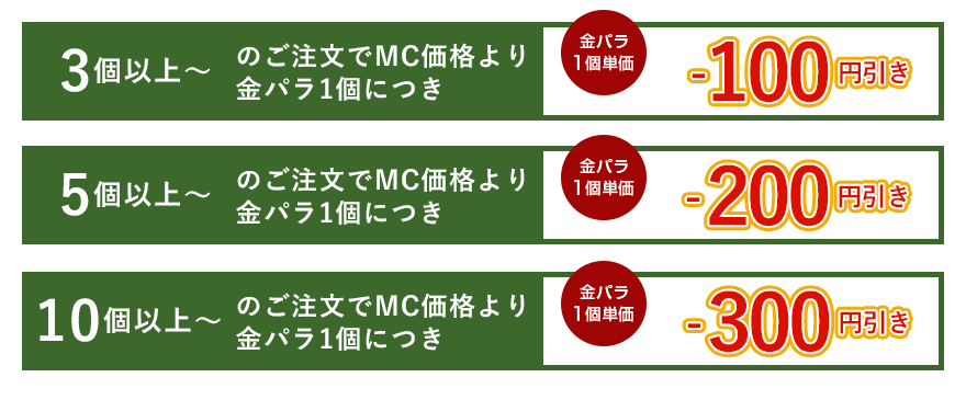 金パラMC販売