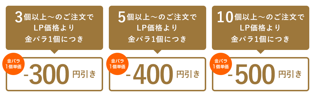 金パラLP販売